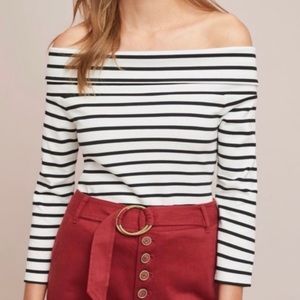 Anthropologie Rosiers Off Shoulder Top XL